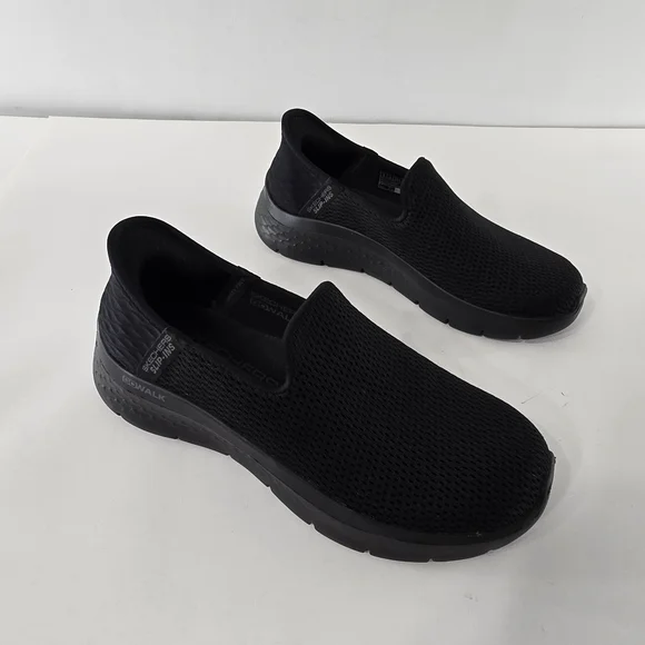Skechers Slip-Ins Go Walk Flex Solid Black Slip On Athletic Tennis Shoes NEW 6 - Picture 6 of 14